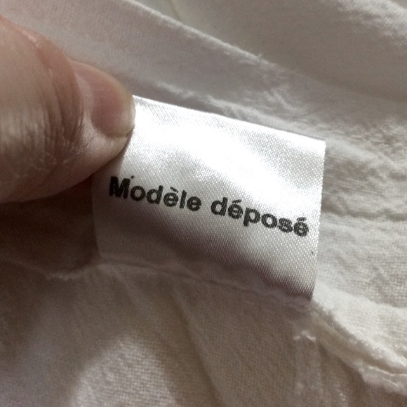 France Blanc du Nil 100% cotton capris cargo pants - Picture 8 of 8